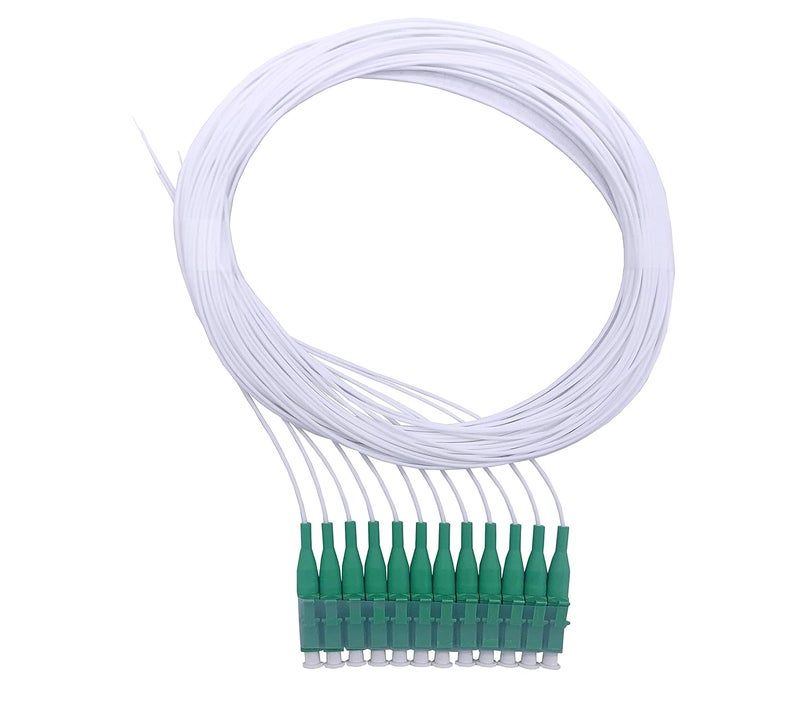 Elfcam ® - 12 Fibre Pigtail Single Mode LCA 9/125um OS2, White - Image 1